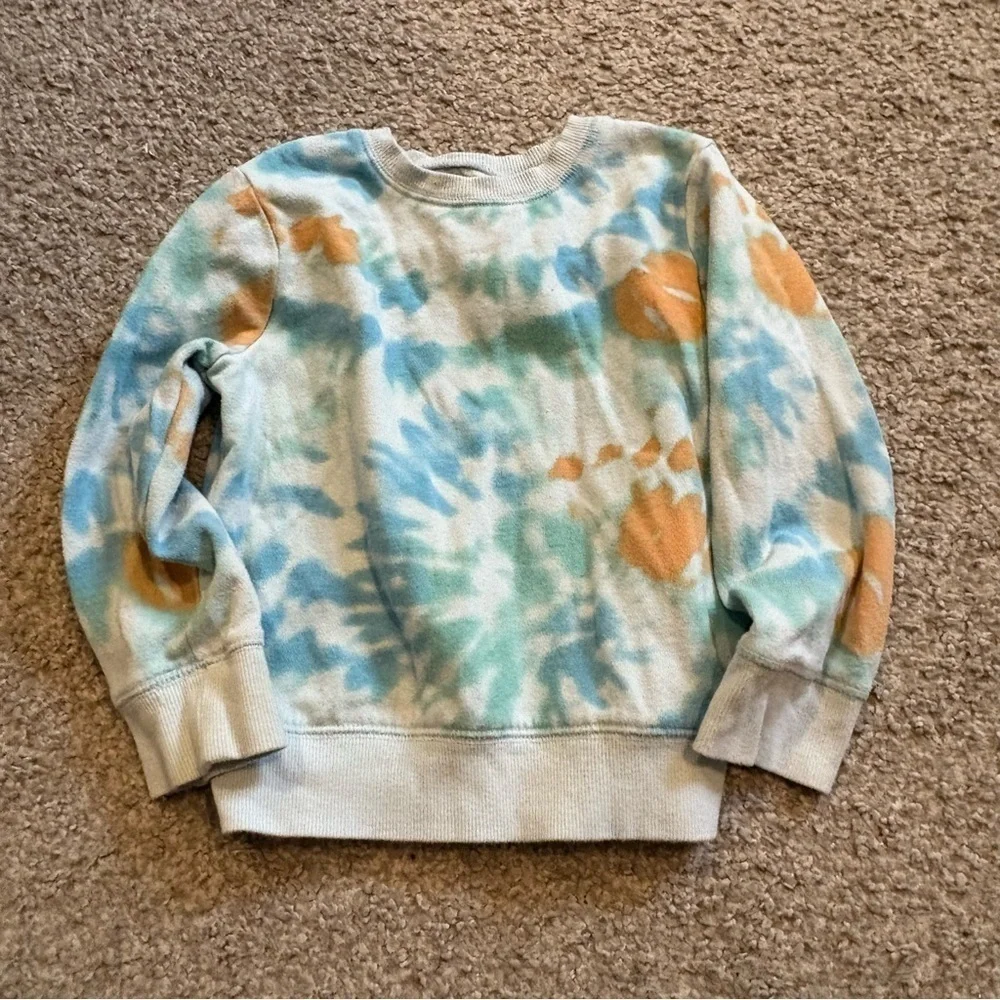 Size 5 Boys Sweatshirt Sweater Bundle Lot Oshkosh Argyle Red Tie Dye Blue